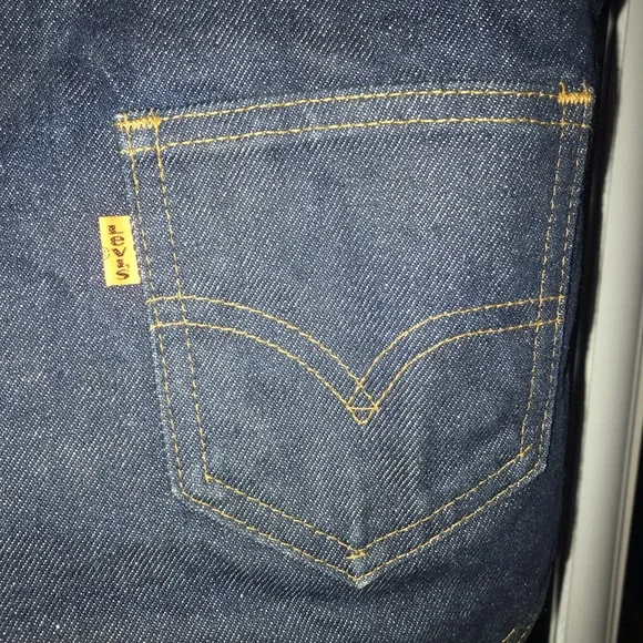 Vintage orange tab Levi’s denim Sherpa vest